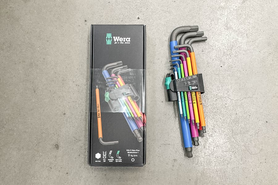 2 Winkelschlüssel Sets Wera, 9-teilig